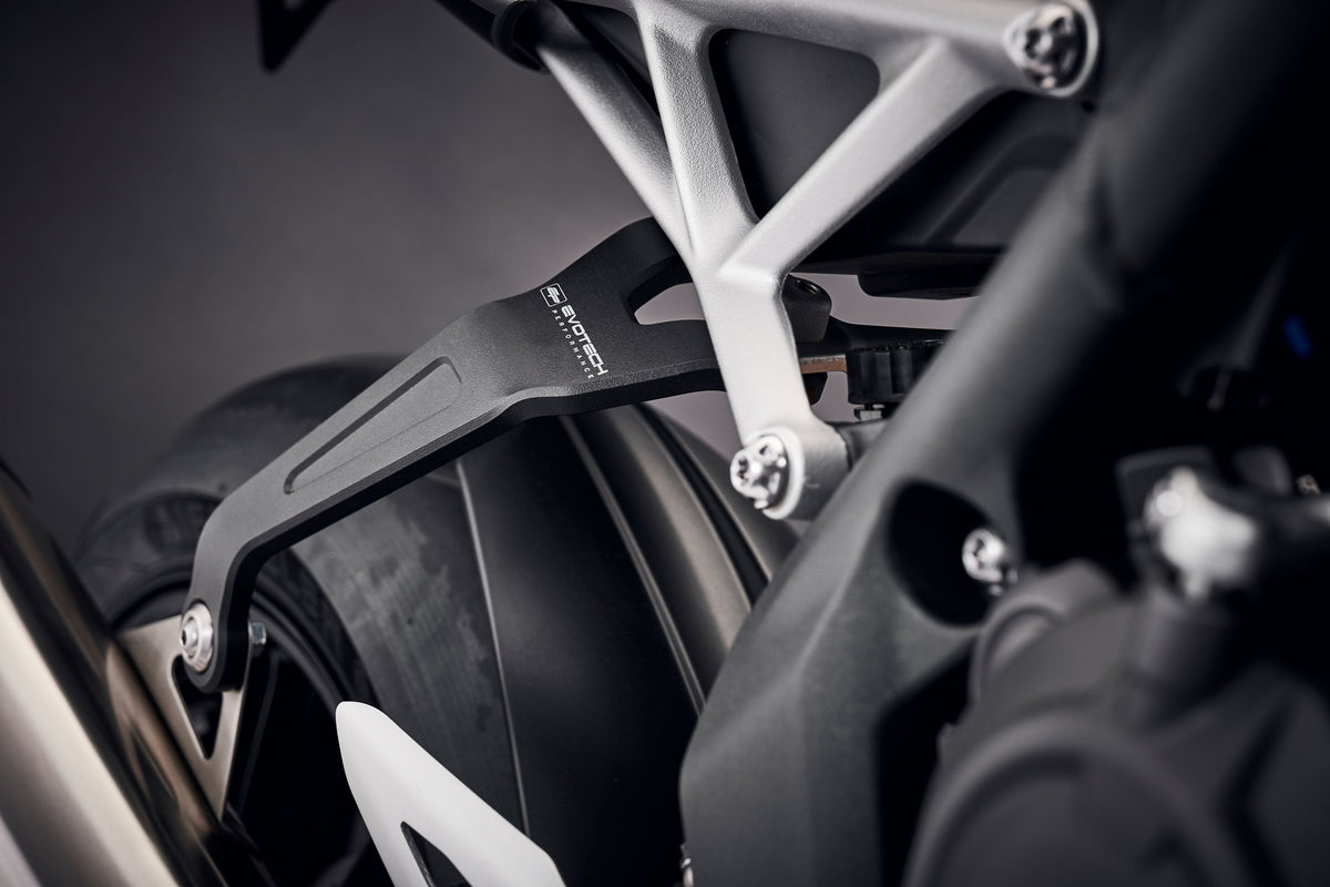 Evotech Exhaust Hanger (Black) - Triumph Speed Triple 1200 RS (2025+)