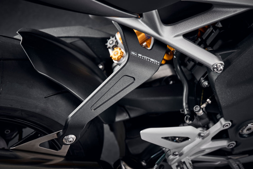 Evotech Triumph Speed Triple 1200 RS Black Exhaust Hanger (2021 - 2024)