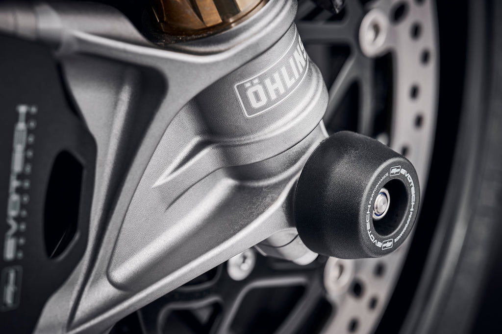 Evotech Front Spindle Bobbins - Triumph Speed Triple 1200 RS (2021 - 2024)