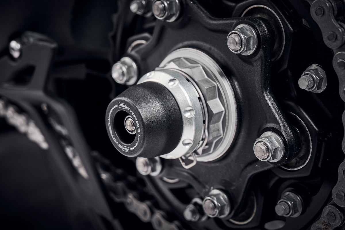 Evotech Rear Spindle Bobbins - Triumph Speed Triple 1200 RS (2025+)
