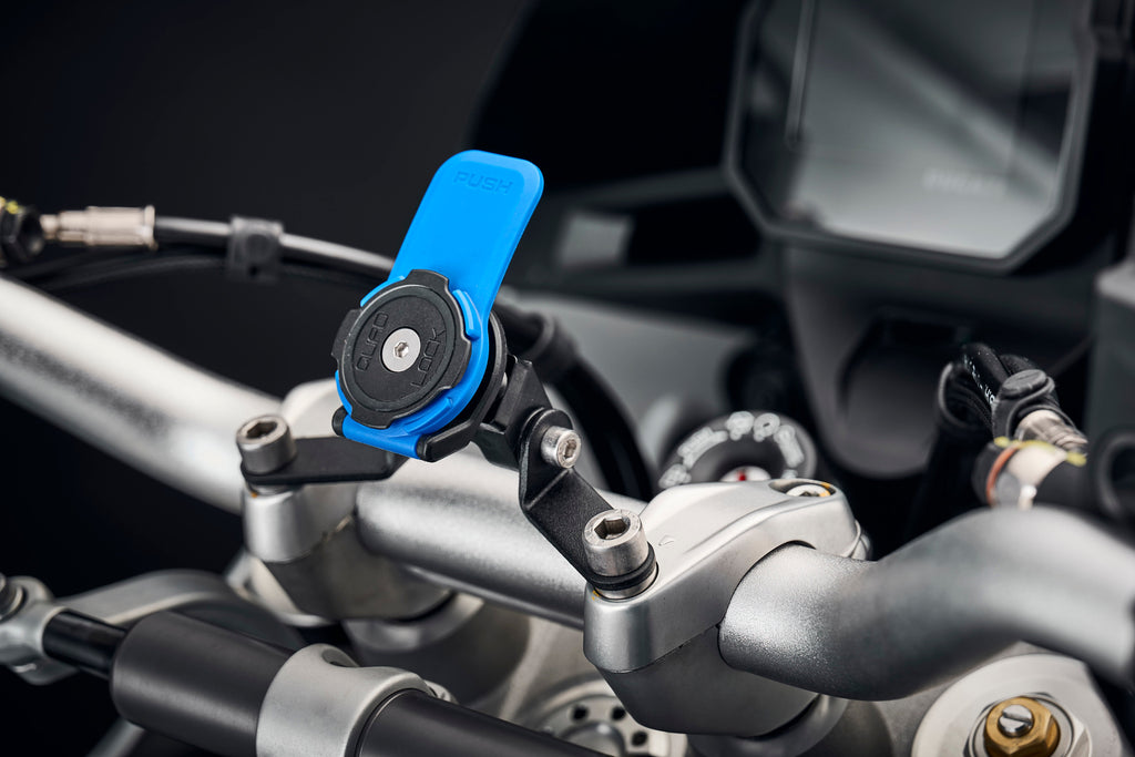 Evotech Quad Lock Compatible Handlebar Clamp Mount - Ducati DesertX (2022 - 2025)