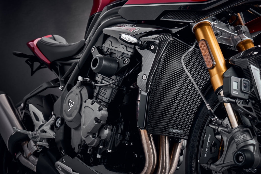 Evotech Radiator Guard (Black) - Triumph Speed Triple 1200 RR (2022+)