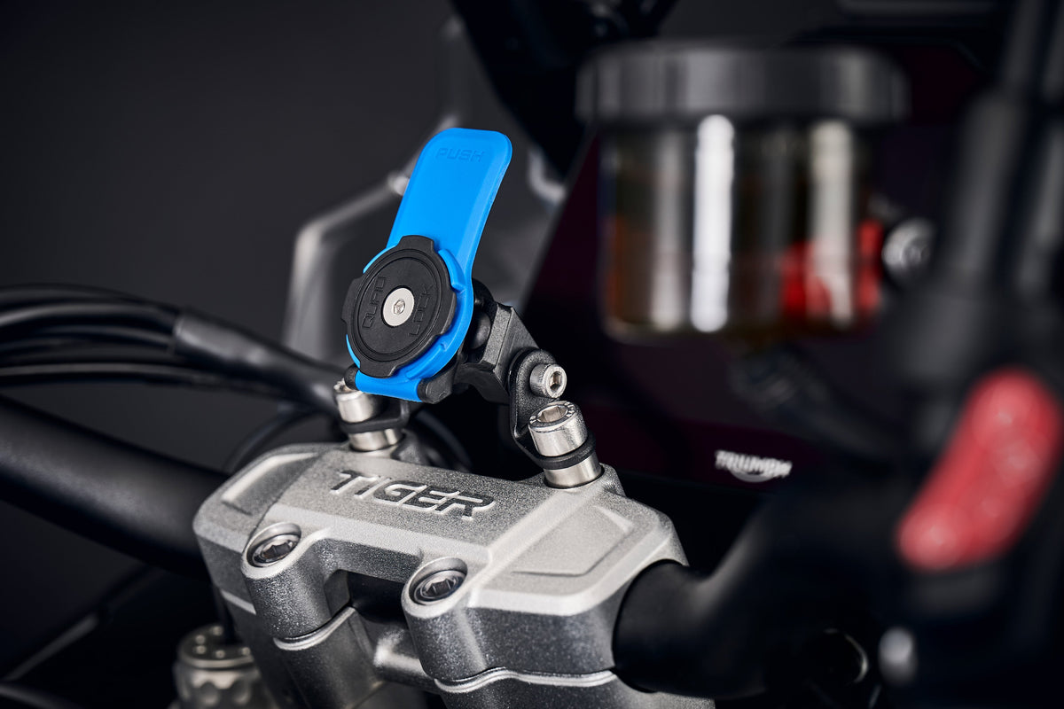 Evotech Quad Lock Compatible Handlebar Clamp Mount - Triumph Tiger 1200 Desert Edition (2026+)