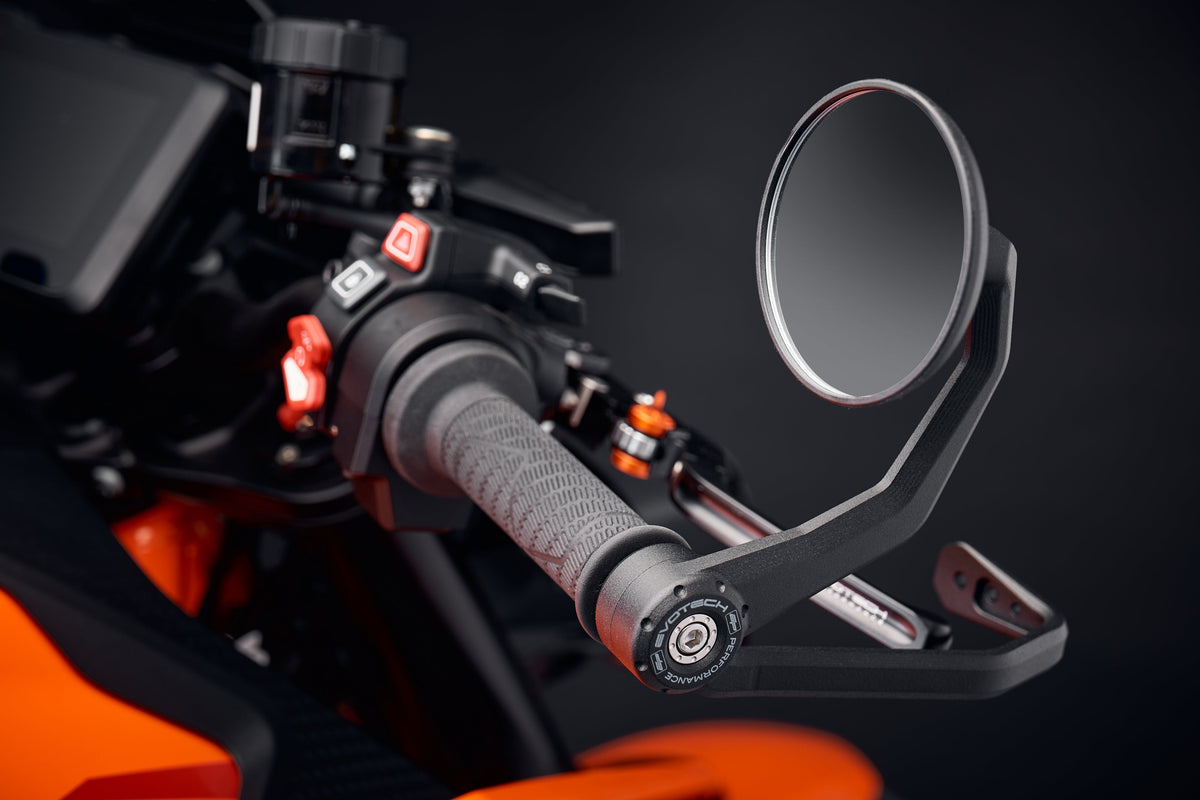 Evotech Bar End Mirrors / Brake Protector (Retro) - KTM 890 Duke R (2020+)