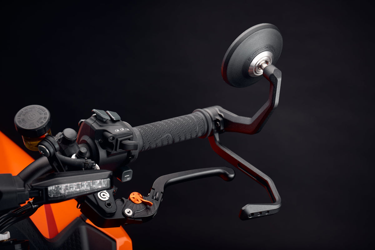 Evotech Bar End Mirrors / Brake and Clutch Protector Kit (Retro) - KTM 790 Duke (2023-2025)