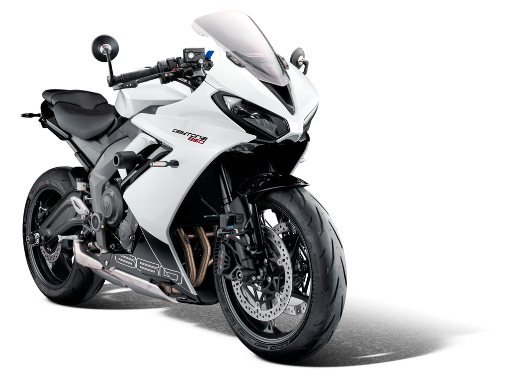 Evotech Bar End Mirrors / Brake and Clutch Protector Kit (Retro) - Triumph Daytona 660 (2024+)
