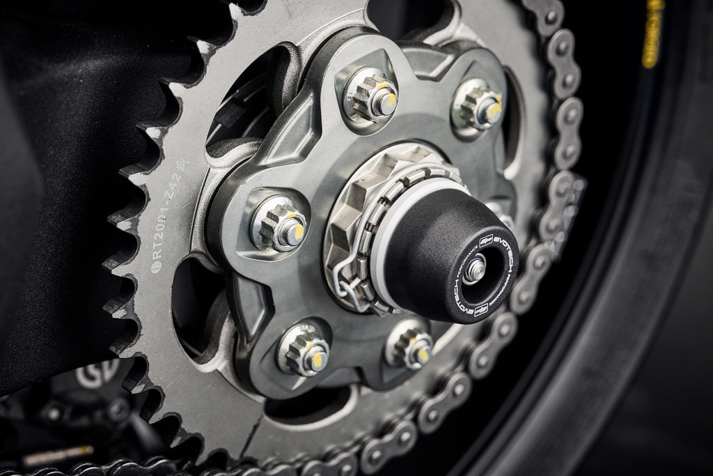 Evotech Rear Spindle Bobbins - Ducati Streetfighter V4 (2020 - 2024)