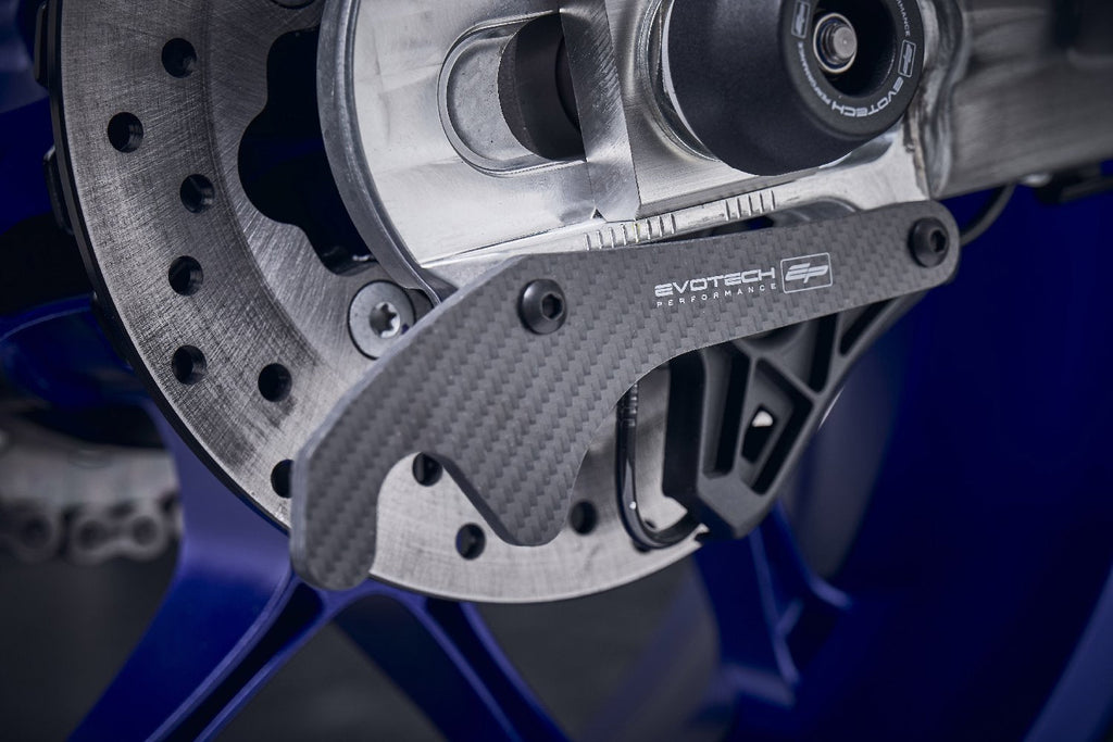 Evotech Carbon Fibre Paddock Stand Plates - Yamaha YZF-R7 (2026+)