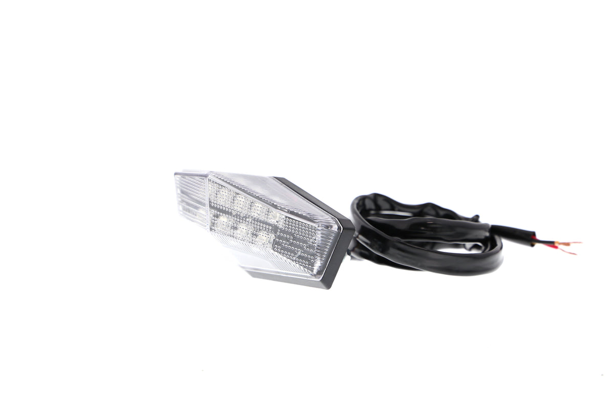 Evotech Combination Rear Light / Number Plate Light (Clear)