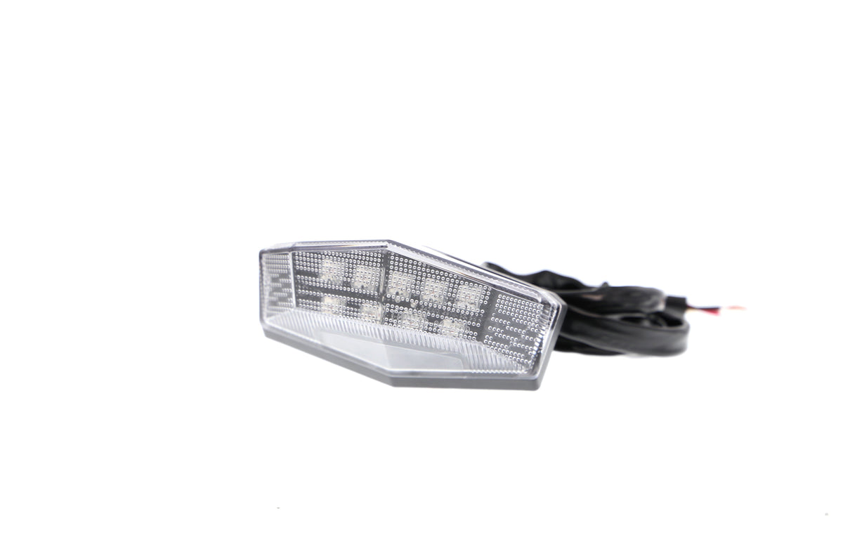 Evotech Combination Rear Light / Number Plate Light (Clear)