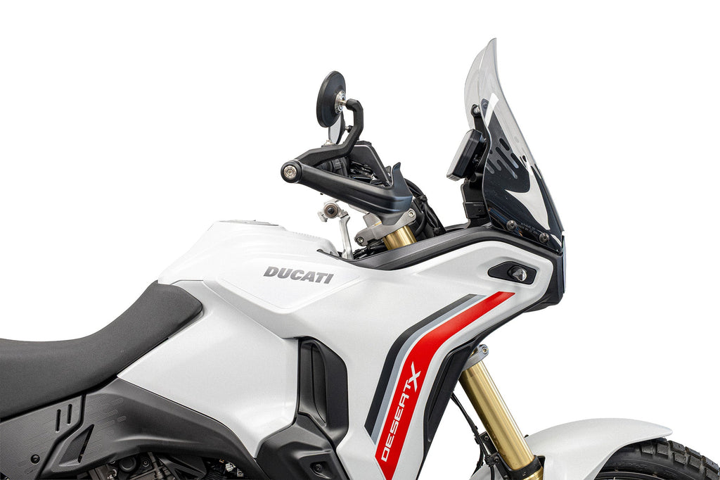 Evotech Handguard Bar End Mirrors (Retro) - Ducati DesertX V2 (2026+)