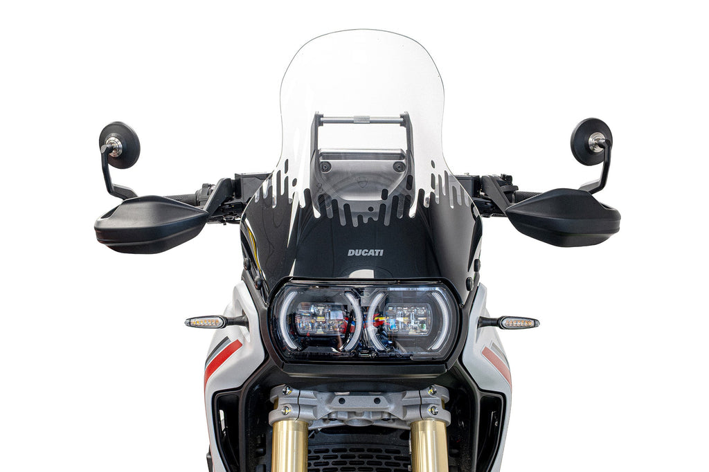 Evotech Handguard Bar End Mirrors (Retro) - Ducati DesertX V2 (2026+)