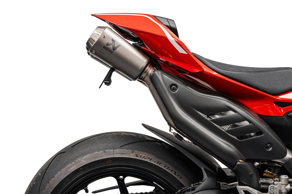 Ducati Panigale V4 Dynamic Tail Tidy (2025+) with Sequential Indicators For Akrapovic Titanium Full Race Exhaust System