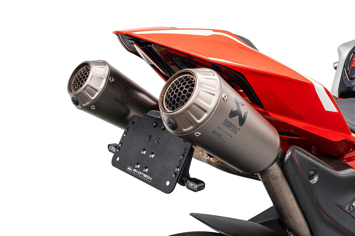 Ducati Panigale V4 R Dynamic Tail Tidy (2026+) with Sequential Indicators For Akrapovic Titanium Full Race Exhaust System