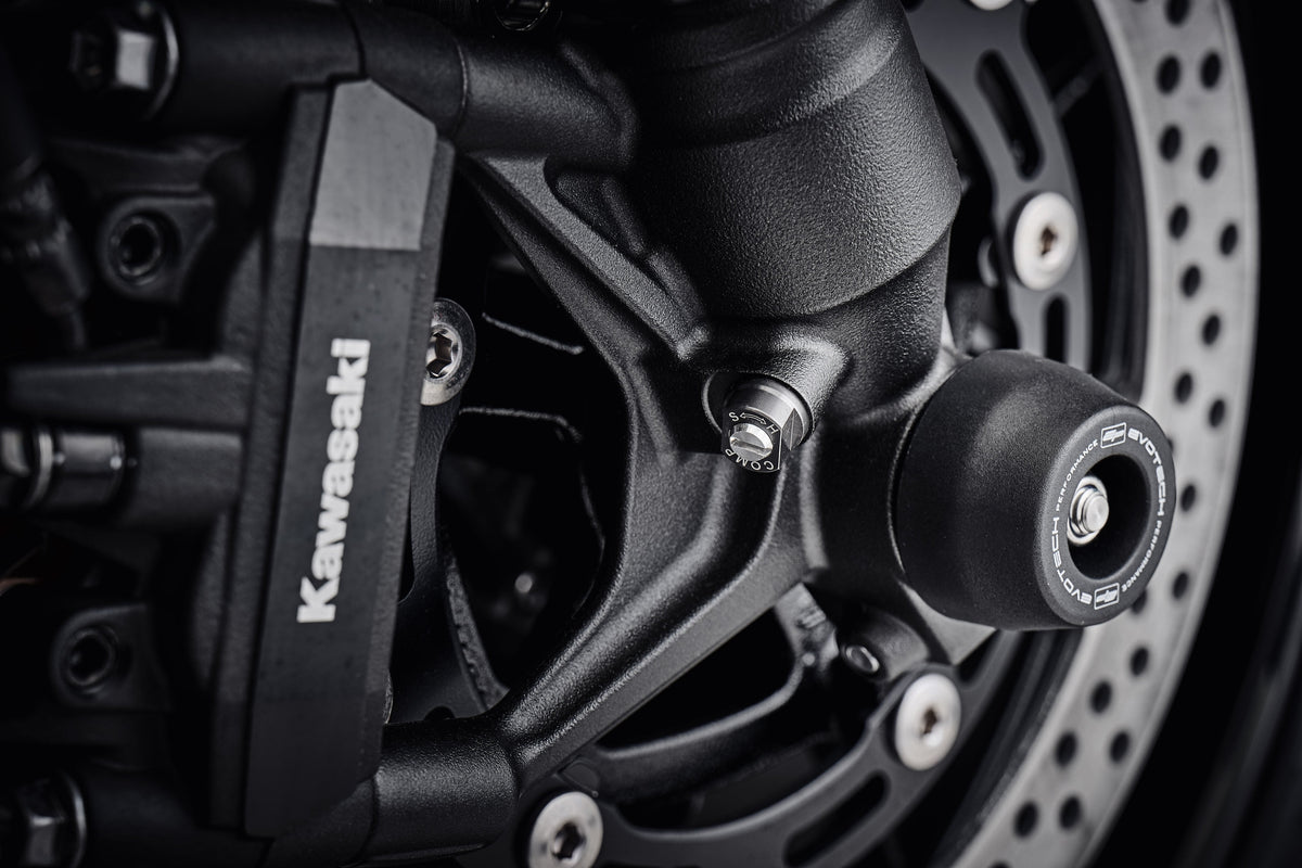 Evotech Front Spindle Bobbins - Kawasaki Z900RS Black Ball Edition (2026+)