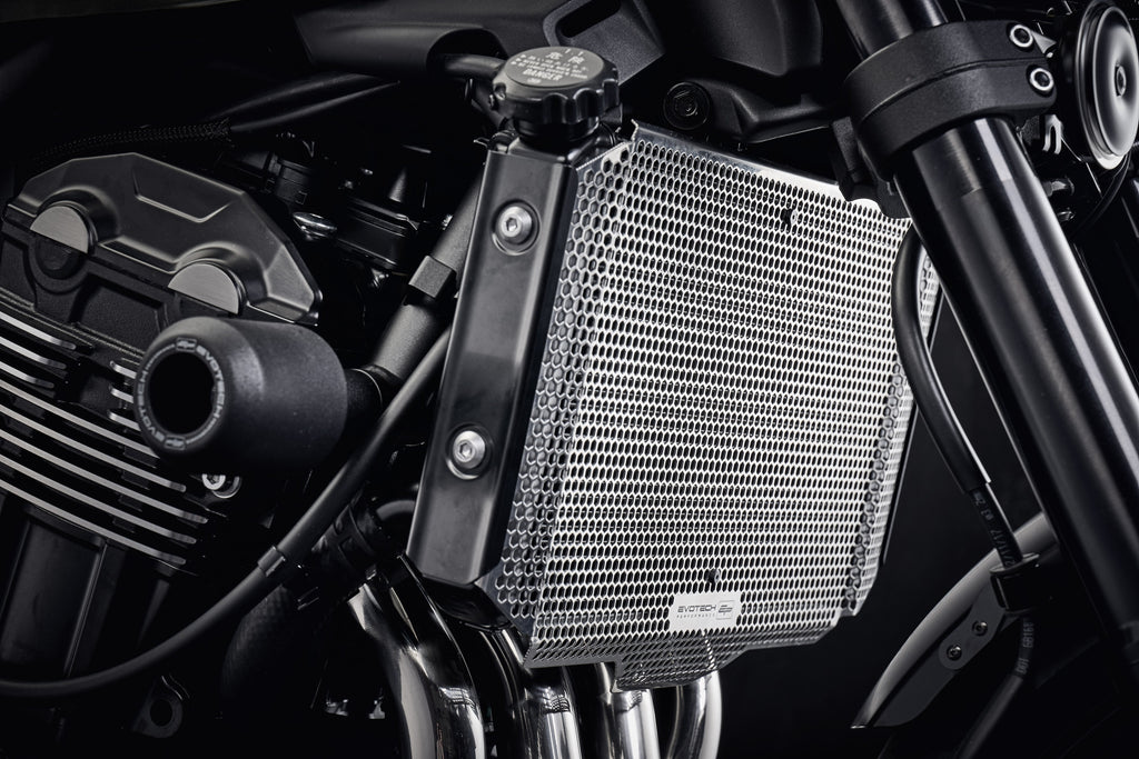 Evotech Kawasaki Z900RS Radiator Guard (2018 - 2020) (Stainless Steel)
