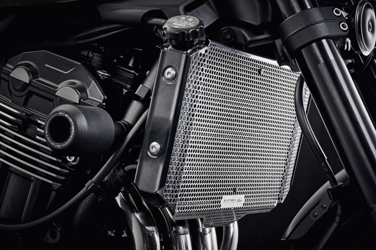 Evotech Kawasaki Z900RS Radiator Guard (2018 - 2020) (Stainless Steel)