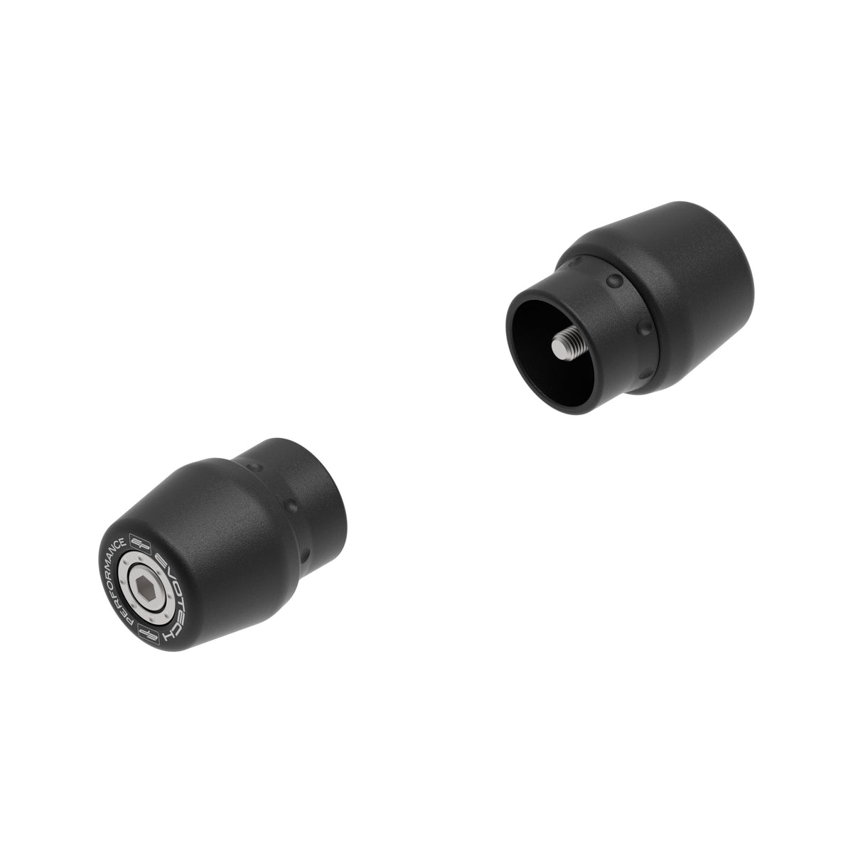 Evotech Bar End Weights (Race) - Triumph Bonneville T100 Black (2017 - 2025)