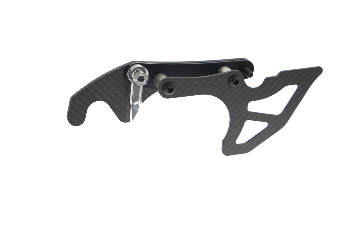 Evotech Carbon Fibre Toe Guard / GP Style Paddock Stand Plates - Yamaha YZF-R7 (2022 - 2025)