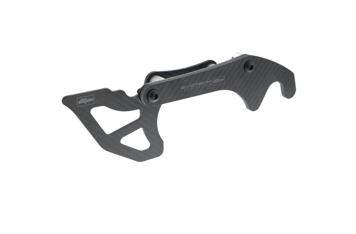 Evotech Carbon Fibre Toe Guard / GP Style Paddock Stand Plates - Yamaha YZF-R6 (2017+)