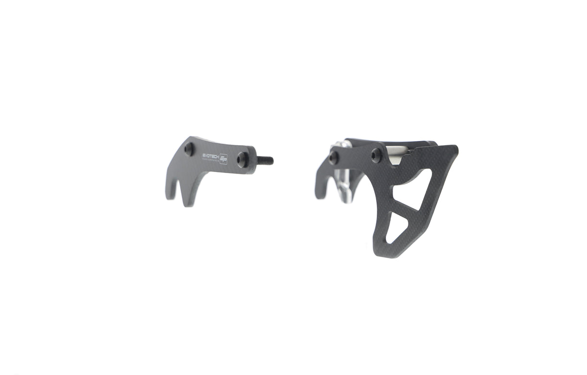 Evotech Carbon Fibre Toe Guard / GP Style Paddock Stand Plates - Yamaha YZF-R1M (2015 - 2019)