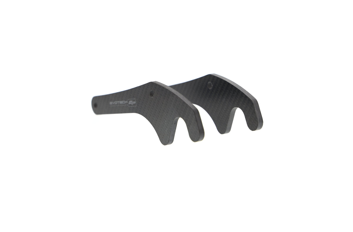 Evotech Carbon Fibre Paddock Stand Plates - Yamaha YZF-R7 (2026+)