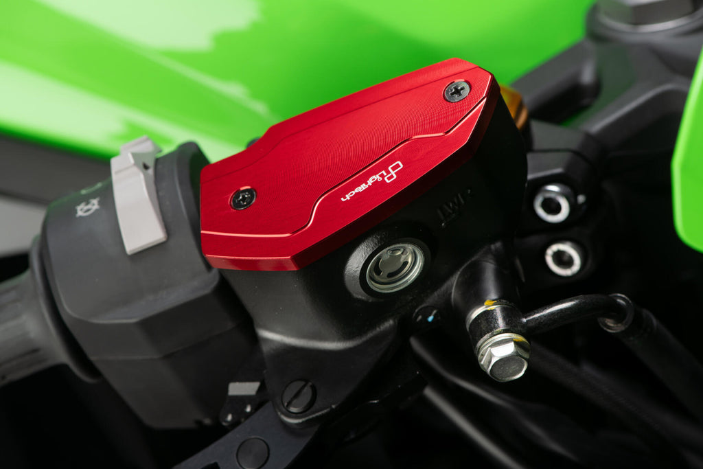 LighTech Clutch/Brake Pump Reservoir Cover for Kawasaki Multiple Models