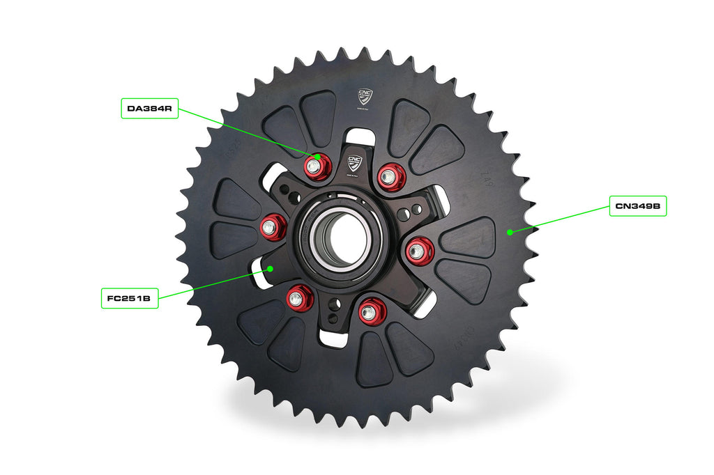 CNC Racing Ring Gear Ergal T49 P525 for Ducati Desert X - CNC Racing image 2