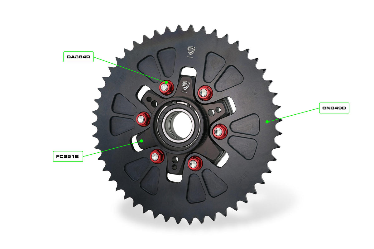 CNC Racing Ring Gear Ergal T49 P525 for Ducati Desert X - CNC Racing image 2