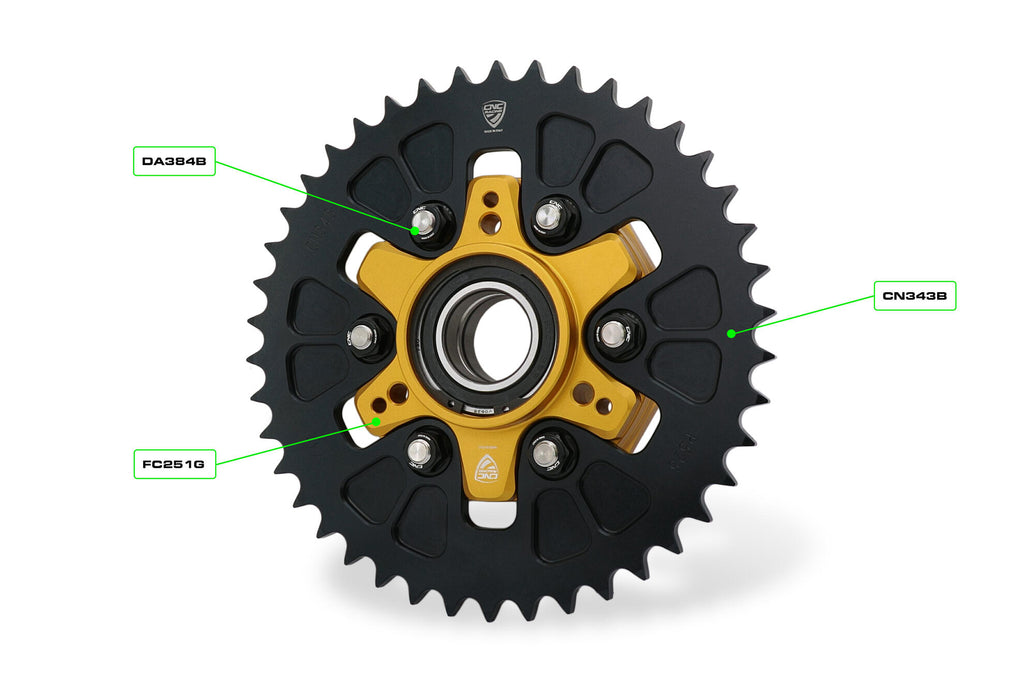 CNC Racing Ring Gear Ergal T43 P525 for Ducati Multistrada 950 - CNC Racing image 2