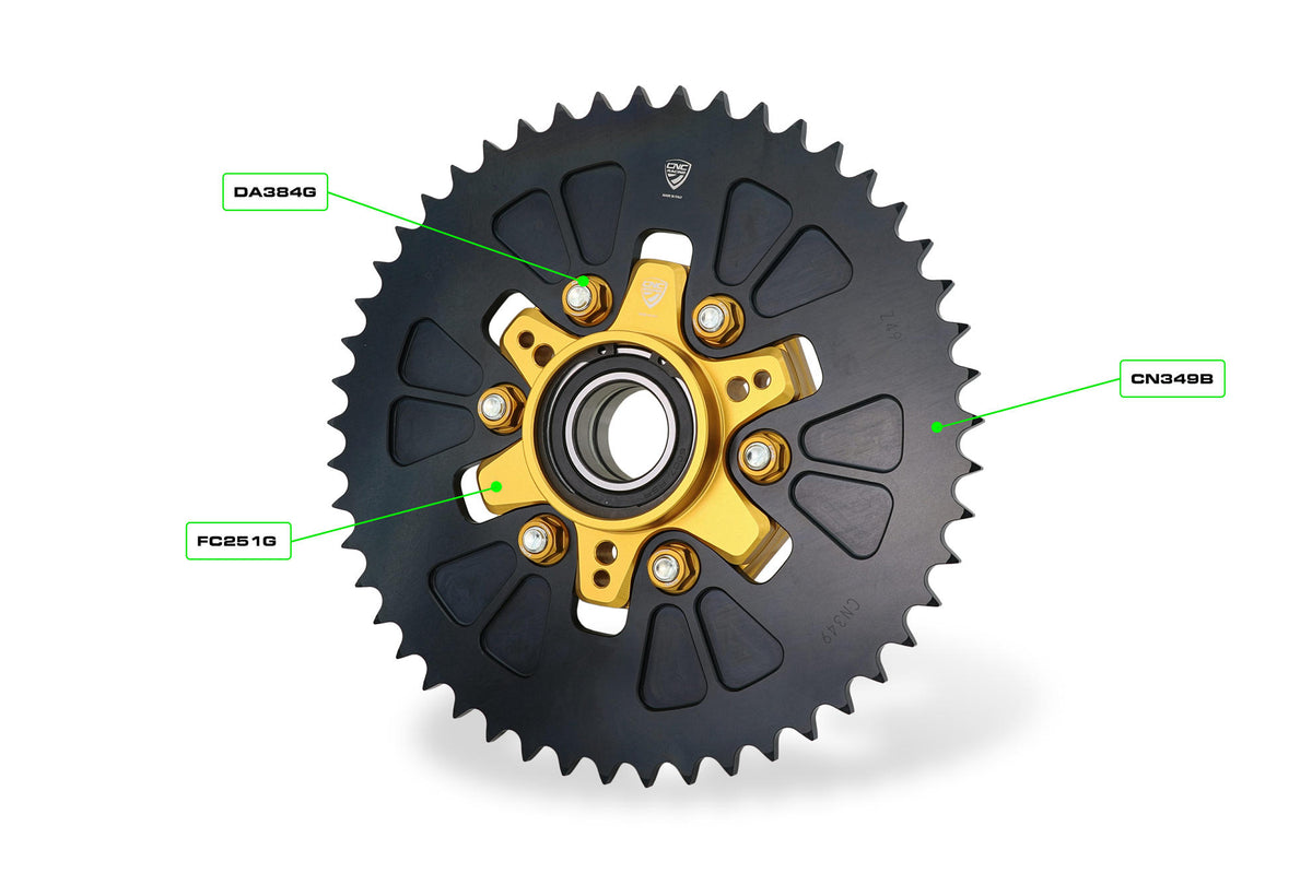 CNC Racing Ring Gear Ergal T49 P525 for Ducati Desert X - CNC Racing image 3