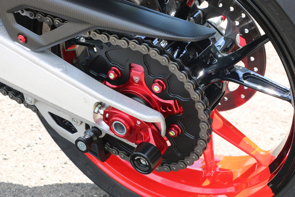 CNC Racing Chain Adjuster Racing with Crash Pad for Ducati - CNC Racing image 2