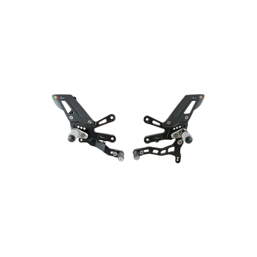 LighTech Adjustable Rear Sets With Fixed Foot Pegs, Reverse Shifting for Aprilia Multiple Models