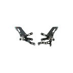 LighTech Adjustable Rear Sets With Fixed Foot Pegs, Reverse Shifting for Aprilia Multiple Models