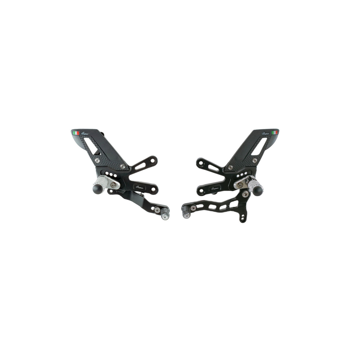 LighTech Adjustable Rear Sets With Fixed Foot Pegs, Reverse Shifting for Aprilia Multiple Models