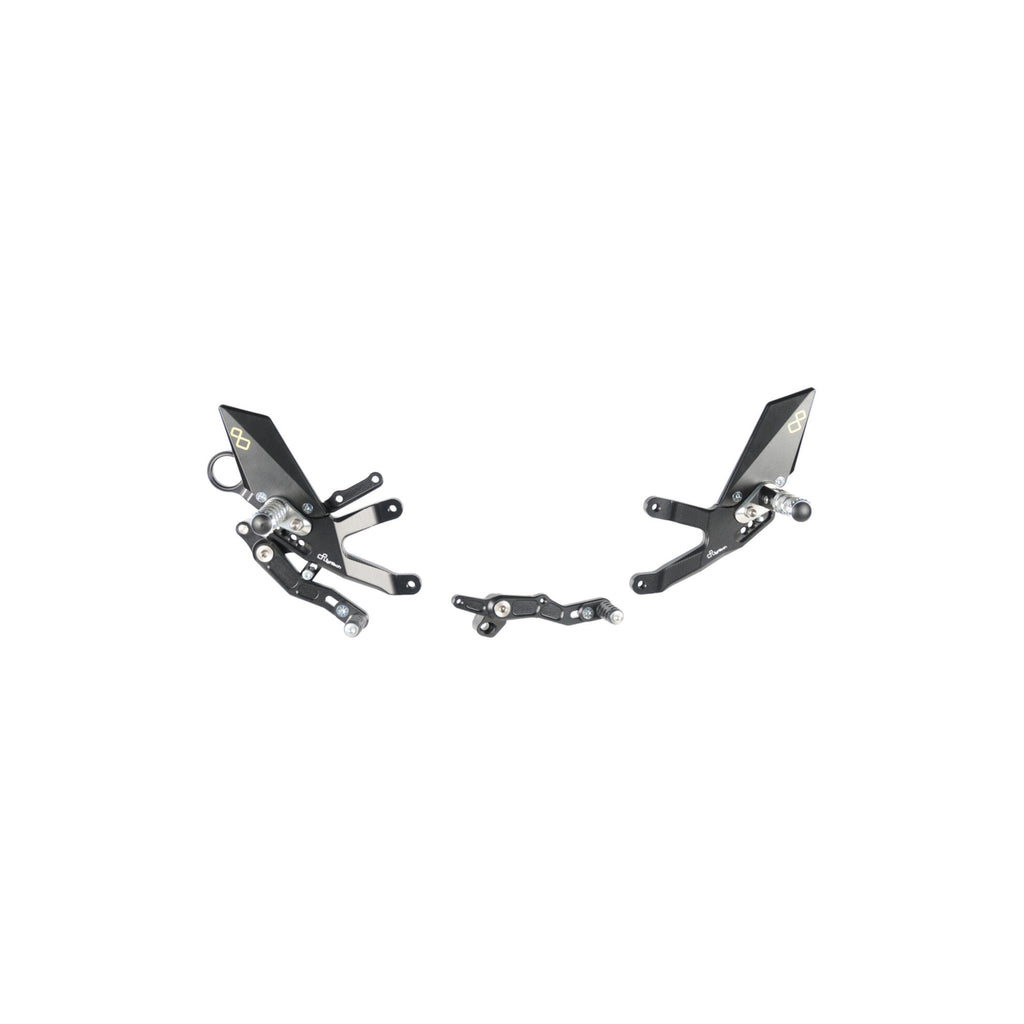 LighTech Adjustable Rear Sets With Fold Up Foot Pegs for BMW S 1000 R 2017–2020 / BMW S 1000 RR 2015–2018