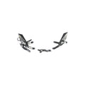 LighTech Adjustable Rear Sets With Fixed Foot Pegs for BMW S 1000 R 2017–2020 / BMW S 1000 RR 2015–2018