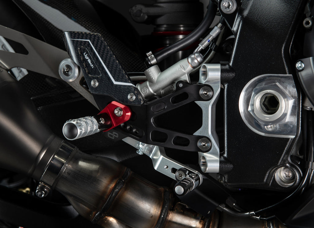 LighTech r Version Adj. Rear Sets for BMW M 1000 RR 2021–2026 / BMW S 1000 RR 2019–2026