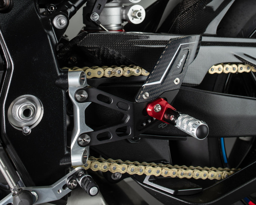 LighTech r Version Adj. Rear Sets for BMW M 1000 RR 2021–2026 / BMW S 1000 RR 2019–2026