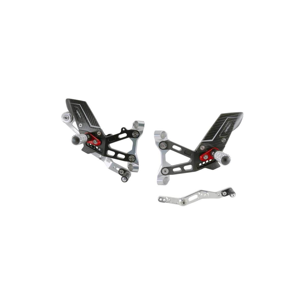 LighTech r Version Adj. Rear Sets for BMW M 1000 RR 2021–2026 / BMW S 1000 RR 2019–2026