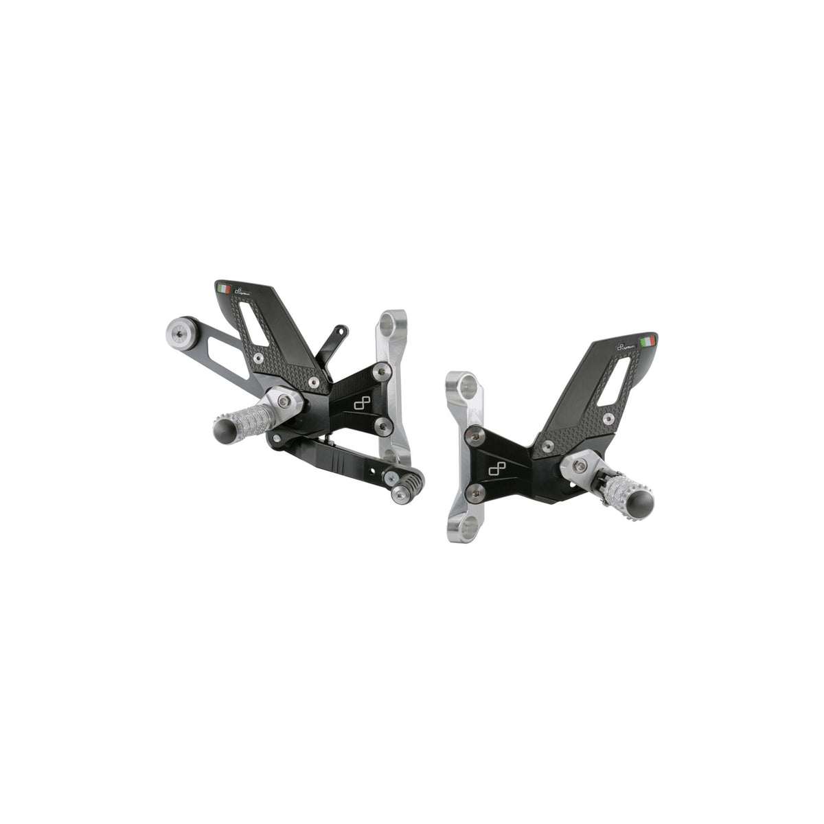 LighTech Adjustable Rear Sets With Fold Up Footpeg for BMW M 1000 R 2022–2026 / BMW S 1000 R 2021–2026