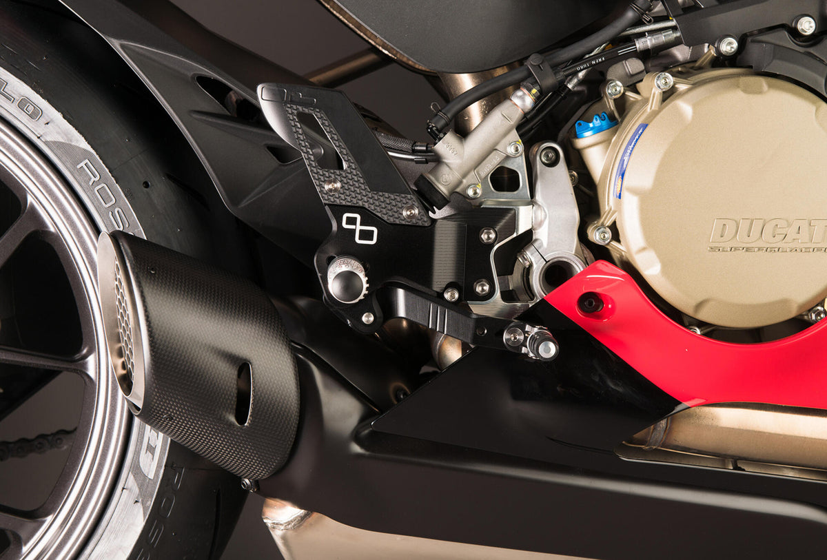 LighTech Adjustable Rear Sets With Fixed Foot Pegs (Track Use) for Ducati Multiple Models