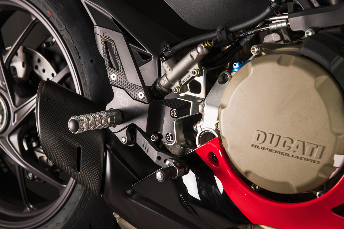 LighTech Adjustable Rear Sets With Fixed Foot Pegs (Track Use) for Ducati Multiple Models