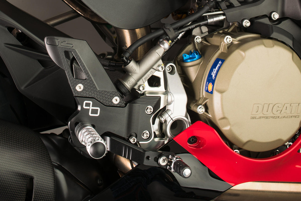 LighTech Adjustable Rear Sets With Fixed Foot Pegs (Track Use) for Ducati Multiple Models