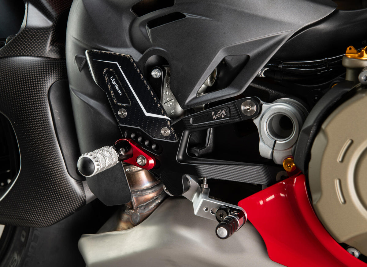 LighTech Adjustable Rear Sets With Fixed Foot Pegs for Ducati Multiple Models
