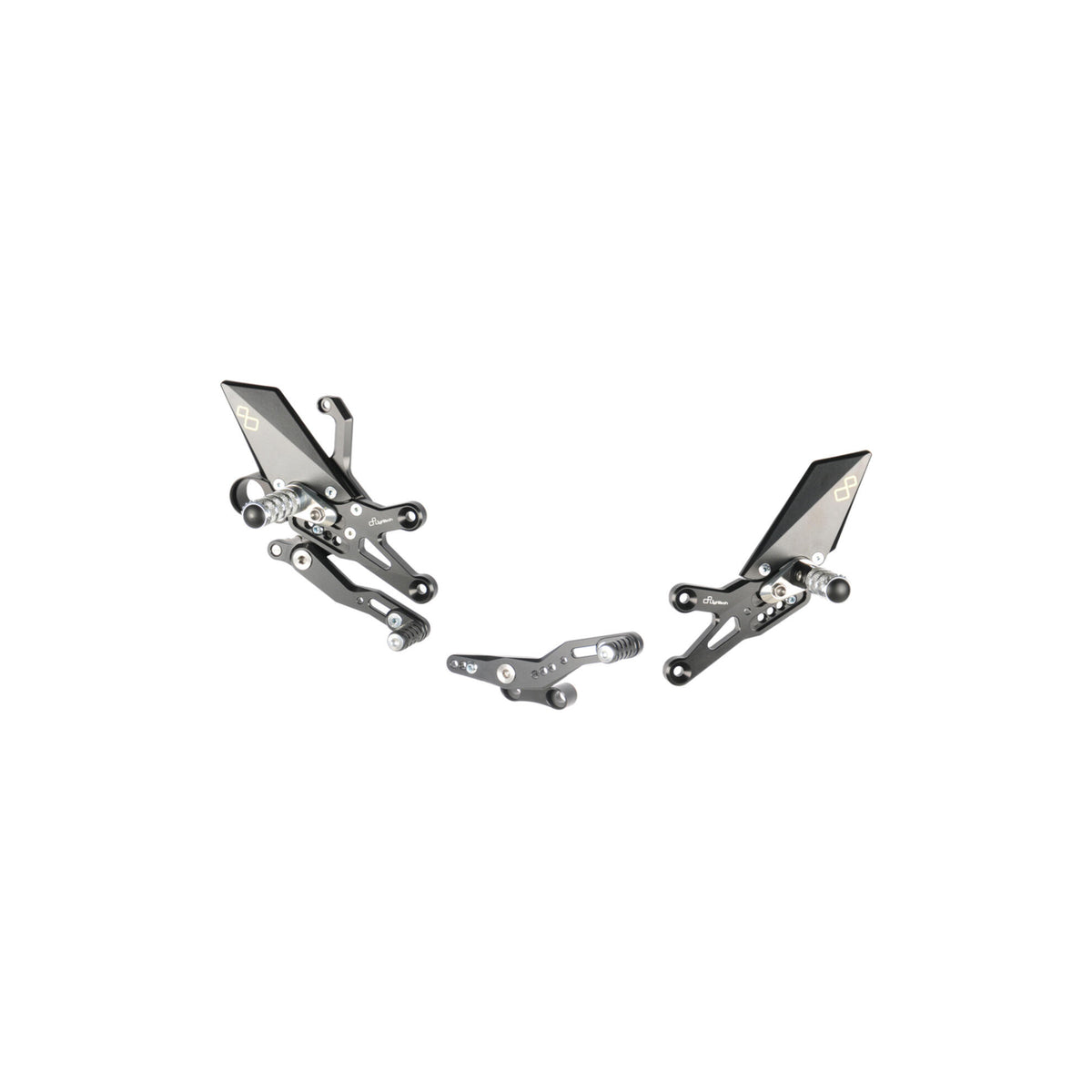 LighTech Adjustable Rear Sets With Fixed Foot Pegs for Honda CBR1000RR 2008–2019
