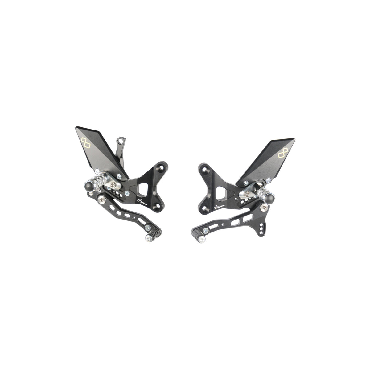 LighTech Adjustable Rear Sets With Fold Up Foot Pegs for Kawasaki ZX10R 2011–2015