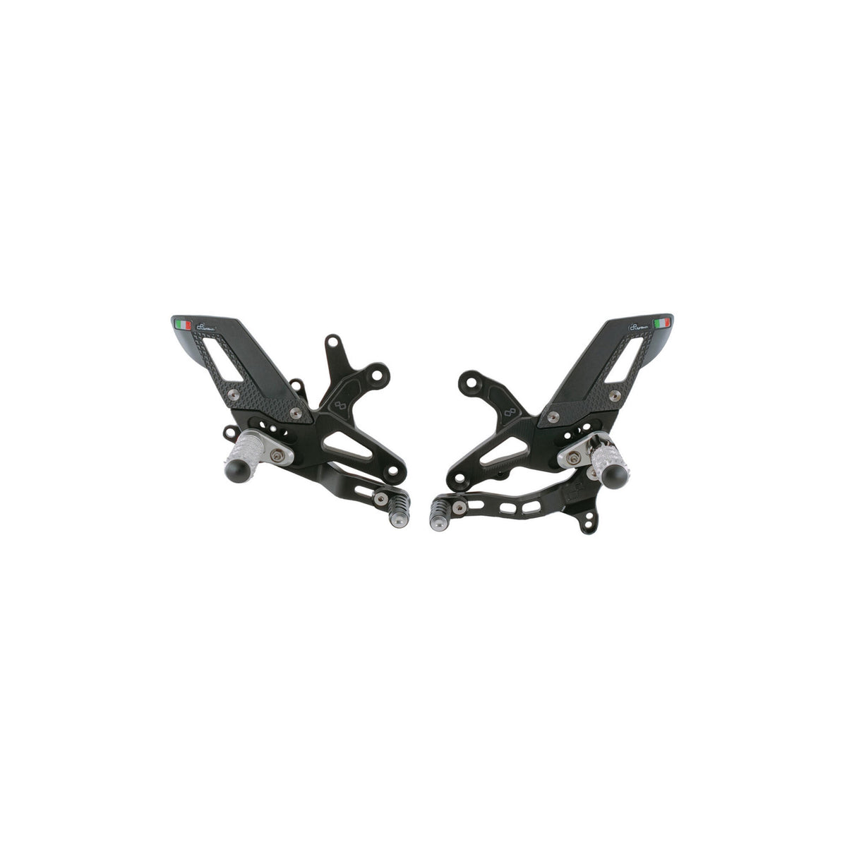 LighTech Adjustable Rear Sets With Fold Up Foot Pegs , reverse Shifting for Kawasaki ZX636 2009–2026 / Kawasaki ZX6R