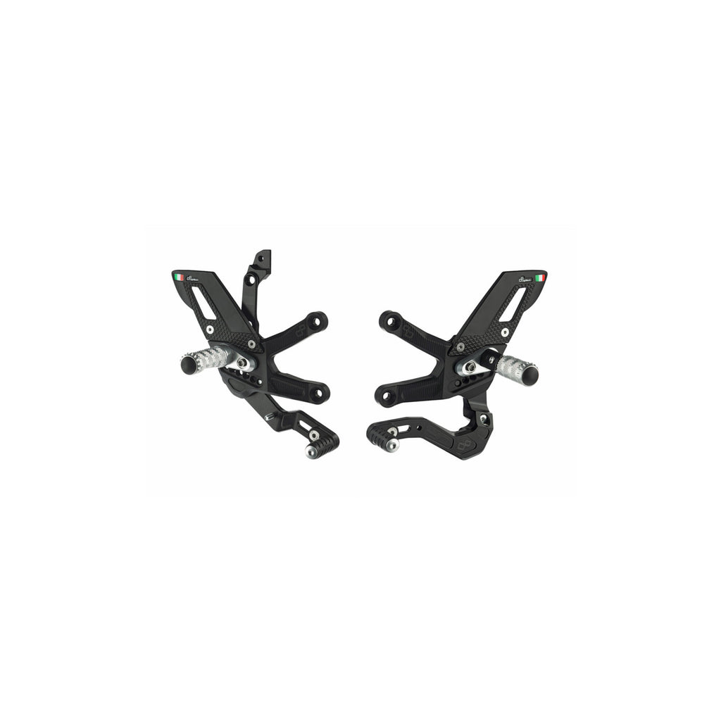 LighTech Adjustable Rear Sets With Fixed Foot Pegs, Reverse Shifting for Kawasaki ZX10R 2021–2026