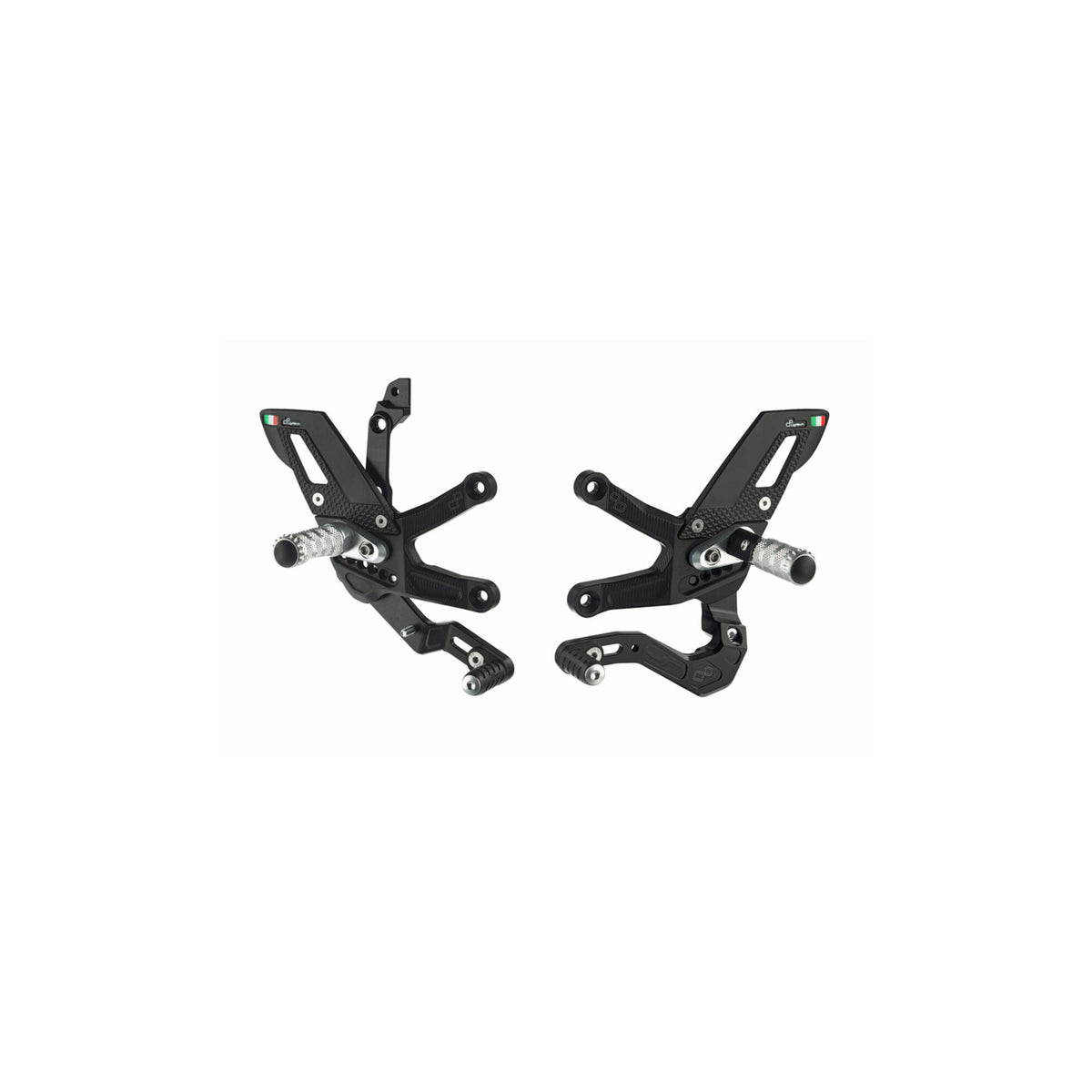 LighTech Adjustable Rear Sets With Fold Up Foot Pegs, Reverse Shifting for Kawasaki ZX10R 2021–2026